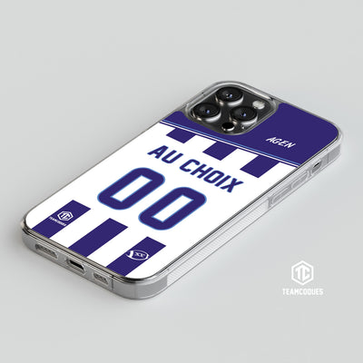 Coque rugby AGEN personnalisable - TEAMCOQUES