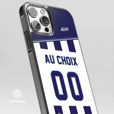 Coque rugby AGEN personnalisable - TEAMCOQUES