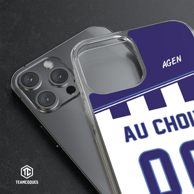 Coque rugby AGEN personnalisable - TEAMCOQUES