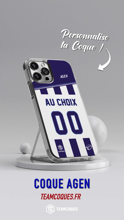 Vidéo Coque rugby AGEN personnalisable - TEAMCOQUES