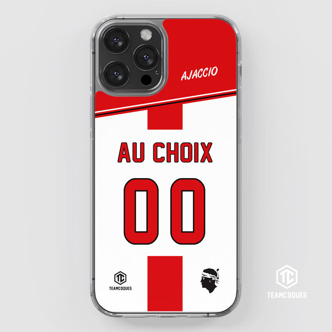 Coque foot AJACCIO ACA personnalisable - TEAMCOQUES