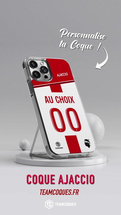 Vidéo Coque foot AJACCIO ACA personnalisable - TEAMCOQUES