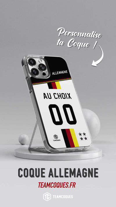 Vidéo Coque foot ALLEMAGNE personnalisable - TEAMCOQUES