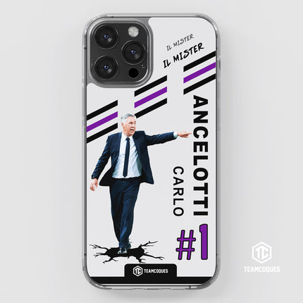 Coque joueur CARLO ANCELOTTI COACH ENTRAÎNEUR - TEAMCOQUES