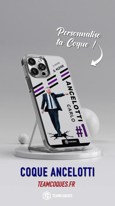 Vidéo Coque joueur CARLO ANCELOTTI COACH ENTRAÎNEUR - TEAMCOQUES