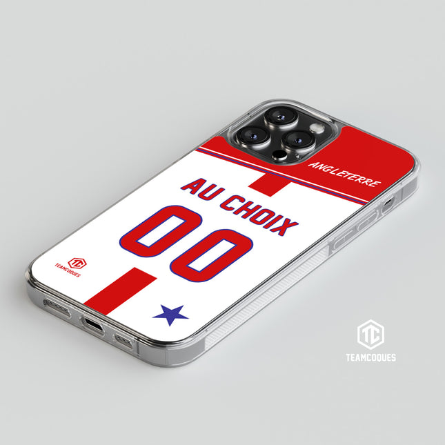 Coque foot ANGLETERRE personnalisable - TEAMCOQUES