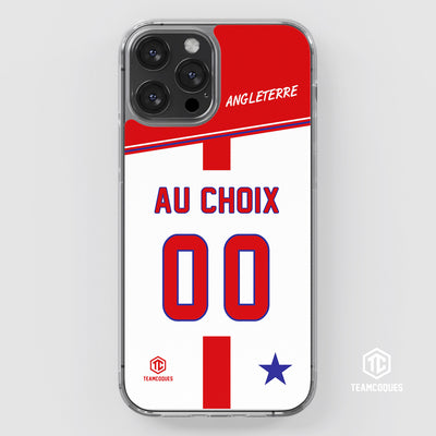 Coque foot ANGLETERRE personnalisable - TEAMCOQUES