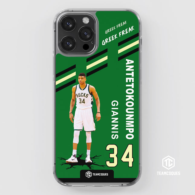 Coque joueur GIANNIS ANTETOKOUNMPO BUCKS MILWAUKEE NBA - TEAMCOQUES