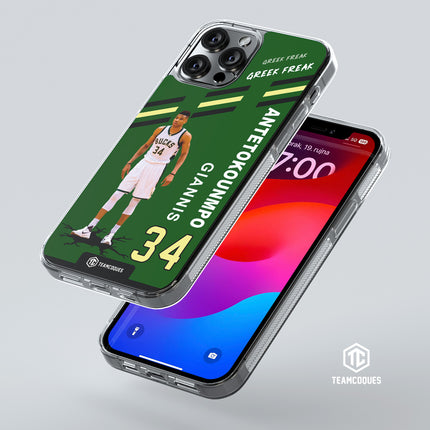 Coque joueur GIANNIS ANTETOKOUNMPO BUCKS MILWAUKEE NBA - TEAMCOQUES