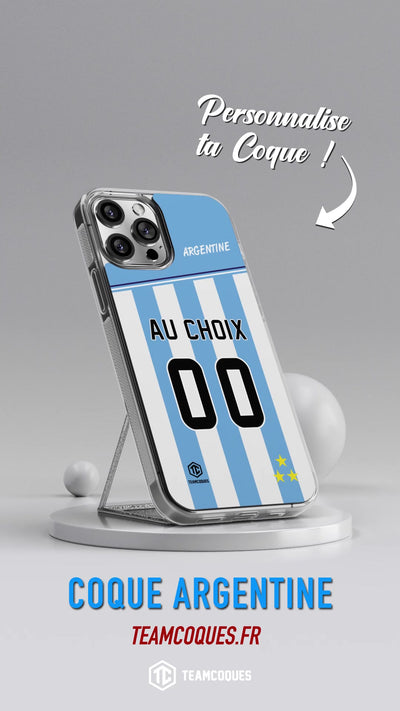 Vidéo Coque foot ARGENTINE personnalisable - TEAMCOQUES