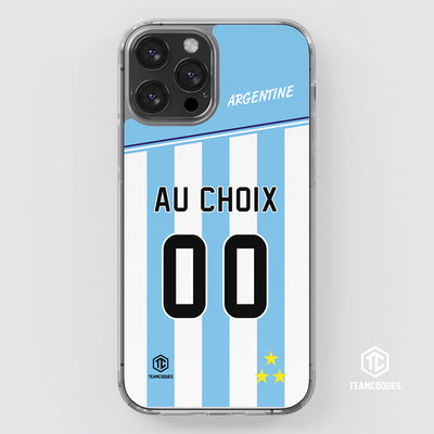 Coque foot ARGENTINE personnalisable - TEAMCOQUES