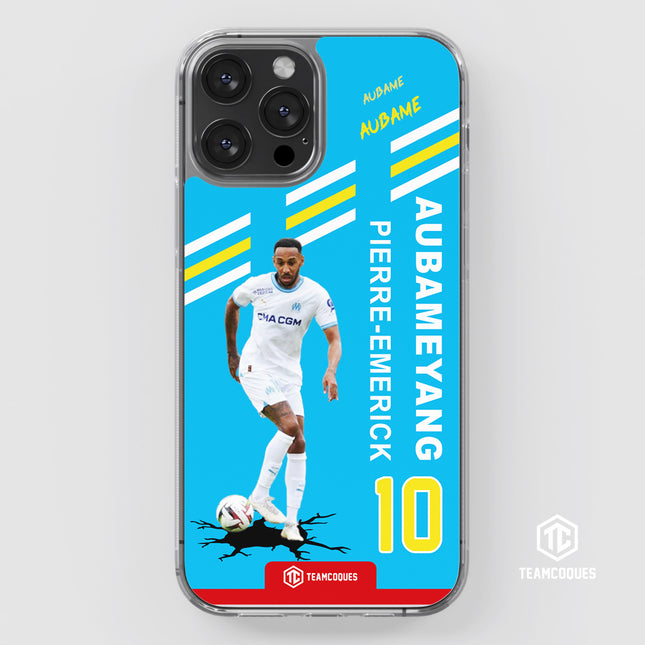 Coque joueur PIERRE-EMERICK AUBAMEYANG AUBAME MARSEILLE OM - TEAMCOQUES