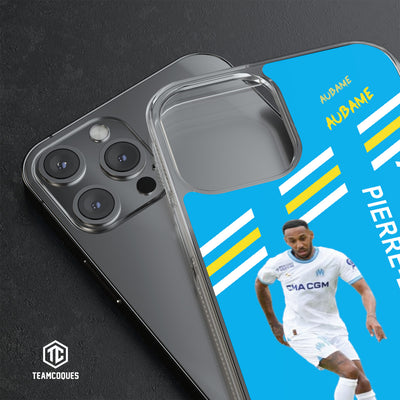 Coque joueur PIERRE-EMERICK AUBAMEYANG AUBAME MARSEILLE OM - TEAMCOQUES
