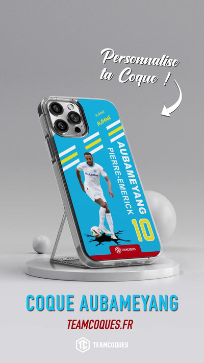 Vidéo Coque joueur PIERRE-EMERICK AUBAMEYANG AUBAME MARSEILLE OM - TEAMCOQUES
