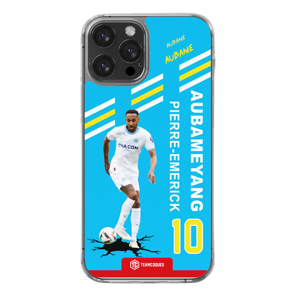 Coque joueur PIERRE-EMERICK AUBAMEYANG AUBAME MARSEILLE OM - TEAMCOQUES