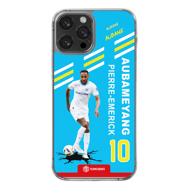 Coque joueur PIERRE-EMERICK AUBAMEYANG AUBAME MARSEILLE OM - TEAMCOQUES