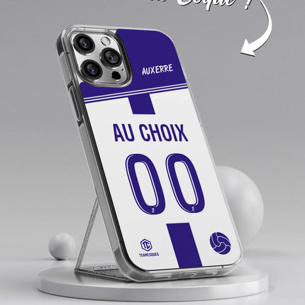 Vidéo Coque foot AUXERRE personnalisable - TEAMCOQUES