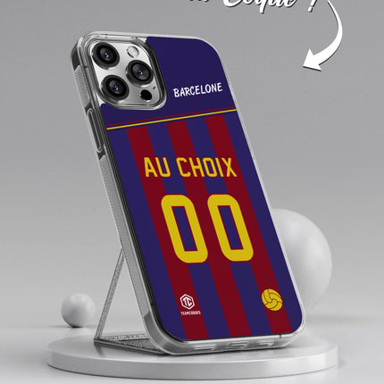 Vidéo Coque foot BARCELONE BARÇA BARCA personnalisable - TEAMCOQUES