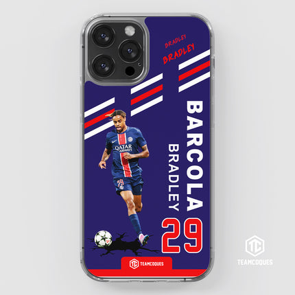Coque joueur BRADLEY BARCOLA PARIS PSG - TEAMCOQUES