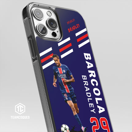 Coque joueur BRADLEY BARCOLA PARIS PSG - TEAMCOQUES