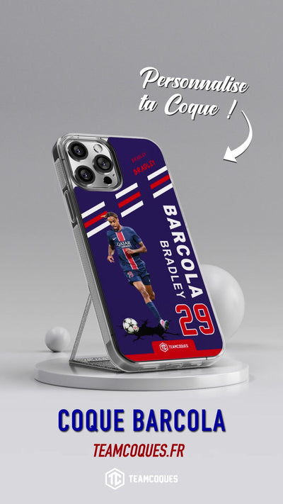 Vidéo Coque joueur BRADLEY BARCOLA PARIS - TEAMCOQUES