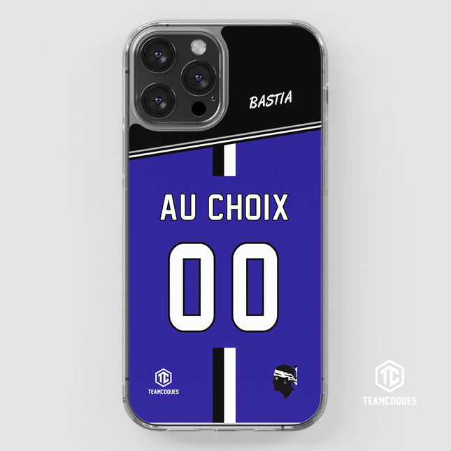 Coque foot BASTIA personnalisable - TEAMCOQUES