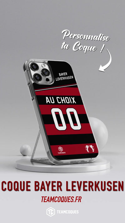 Vidéo Coque foot BAYER LEVERKUSEN personnalisable - TEAMCOQUES