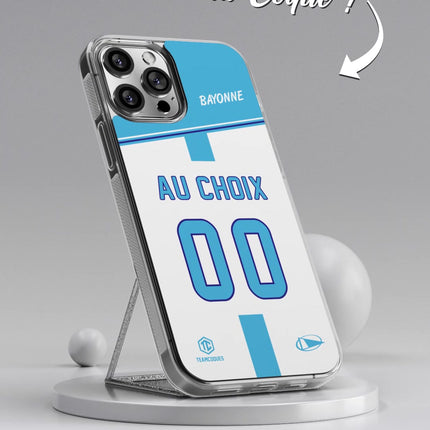 Vidéo Coque rugby BAYONNE personnalisable - TEAMCOQUES