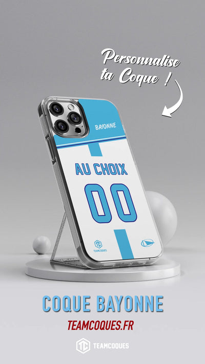 Vidéo Coque rugby BAYONNE personnalisable - TEAMCOQUES