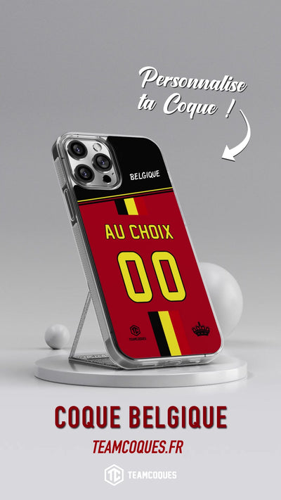 Vidéo Coque foot BELGIQUE personnalisable - TEAMCOQUES