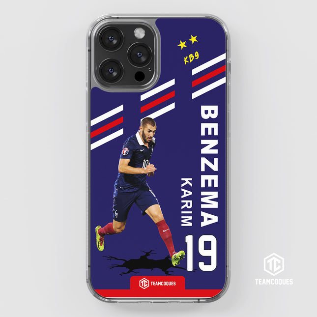 Coque joueur KARIM BENZEMA EQUIPE DE FRANCE EDF 2014 - TEAMCOQUES