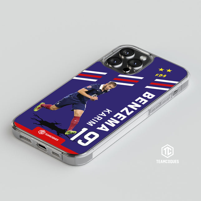 Coque joueur KARIM BENZEMA EQUIPE DE FRANCE EDF 2014 - TEAMCOQUES