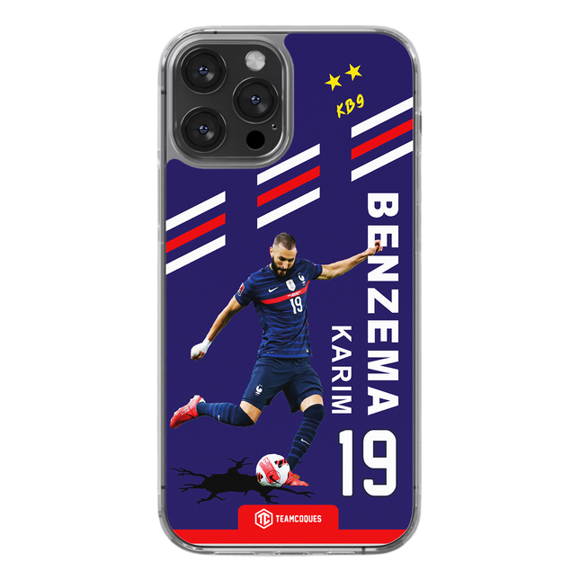 Coque joueur KARIM BENZEMA EQUIPE DE FRANCE EDF 2022 - TEAMCOQUES