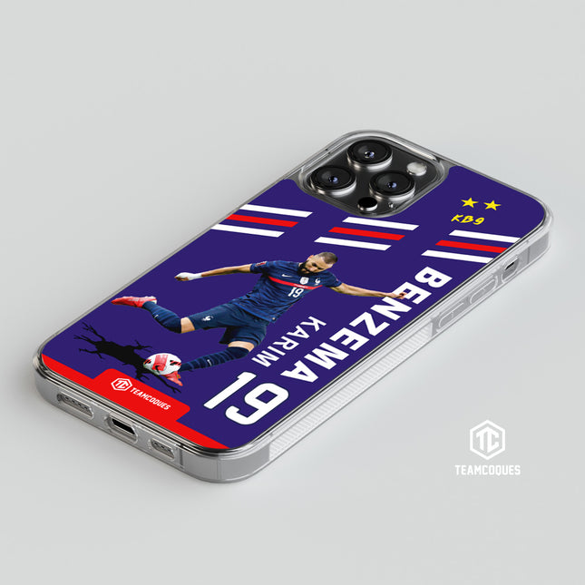 Coque joueur KARIM BENZEMA EQUIPE DE FRANCE EDF 2022 - TEAMCOQUES
