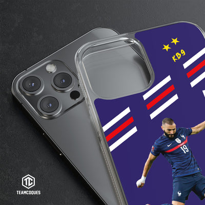 Coque joueur KARIM BENZEMA EQUIPE DE FRANCE EDF 2022 - TEAMCOQUES