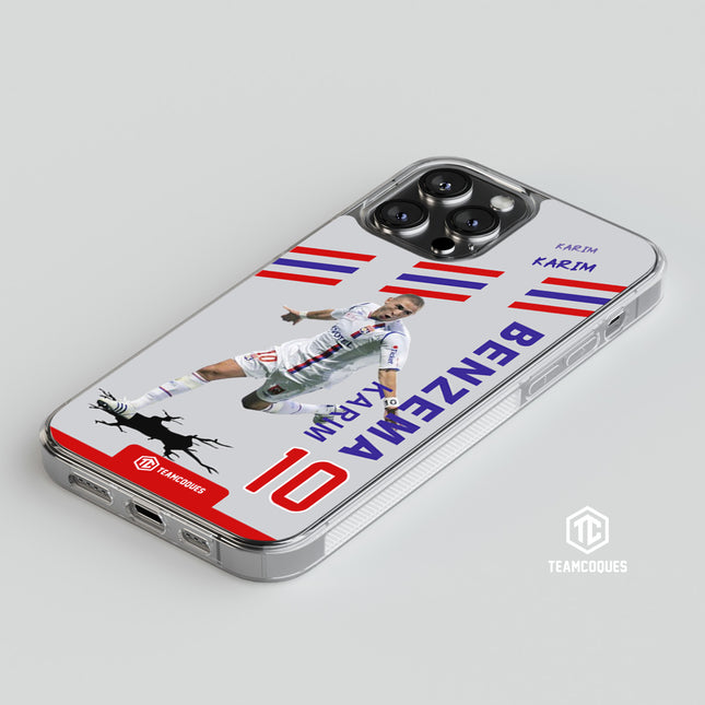 Coque joueur KARIM BENZEMA LYON OL - TEAMCOQUES