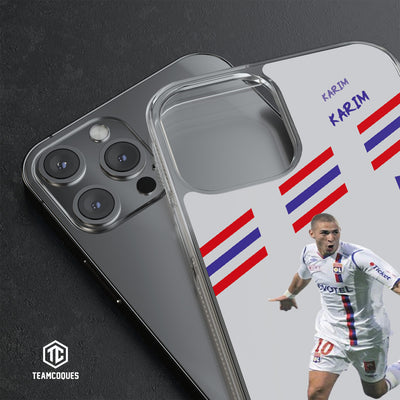Coque joueur KARIM BENZEMA LYON OL - TEAMCOQUES