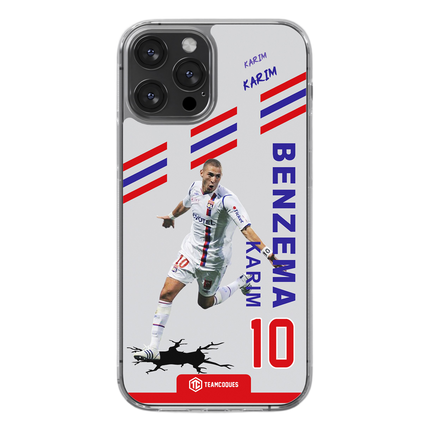 Coque joueur KARIM BENZEMA LYON OL - TEAMCOQUES