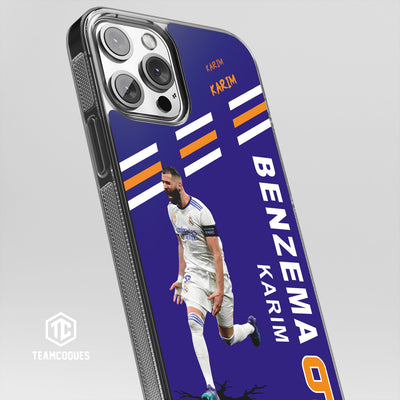 Coque joueur KARIM BENZEMA REAL MADRID 2022 Célébration Joie But - TEAMCOQUES