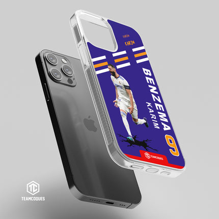Coque joueur KARIM BENZEMA REAL MADRID 2022 Célébration Joie But - TEAMCOQUES