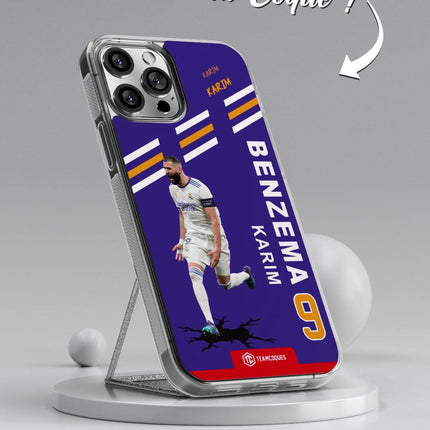 Vidéo Coque joueur KARIM BENZEMA REAL MADRID 2022 Célébration Joie But - TEAMCOQUES