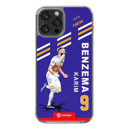 Coque joueur KARIM BENZEMA REAL MADRID 2022 Célébration Joie Maillot - TEAMCOQUES