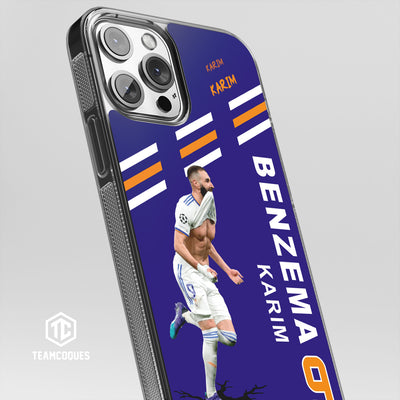 Coque joueur KARIM BENZEMA REAL MADRID 2022 Célébration Joie Maillot - TEAMCOQUES