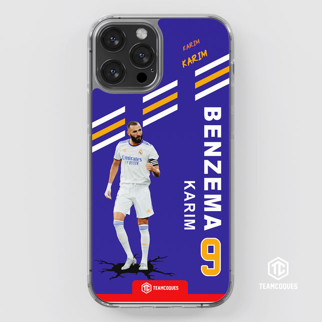 Coque joueur KARIM BENZEMA REAL MADRID 2022 - TEAMCOQUES