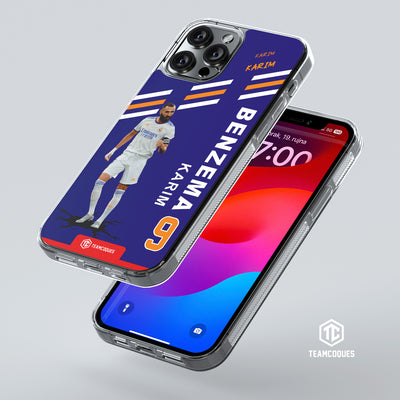 Coque joueur KARIM BENZEMA REAL MADRID 2022 - TEAMCOQUES