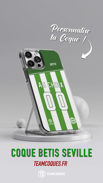 Vidéo Coque foot BETIS SEVILLE personnalisable - TEAMCOQUES