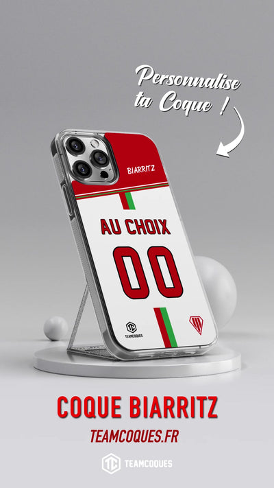 Vidéo Coque rugby BIARRITZ personnalisable - TEAMCOQUES