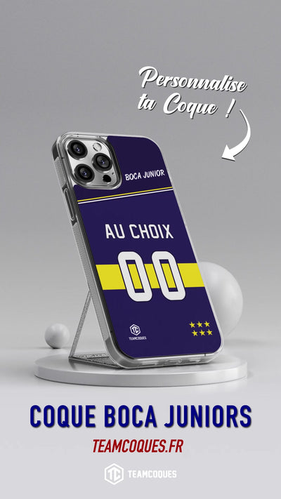 Vidéo Coque foot BOCA JUNIOR personnalisable - TEAMCOQUES
