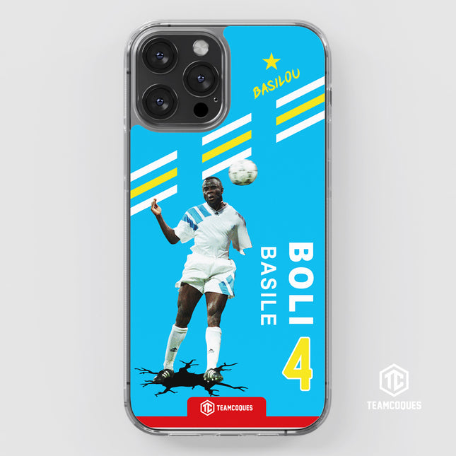 Coque joueur BASILE BOLI MARSEILLE OM 93 1993 - TEAMCOQUES