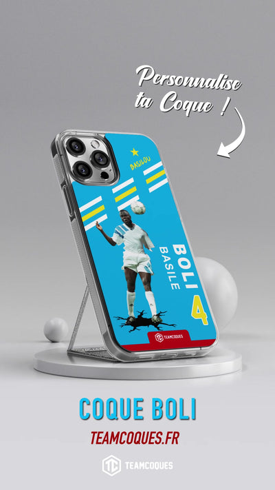Vidéo Coque joueur BASILE BOLI MARSEILLE OM 93 1993 - TEAMCOQUES
